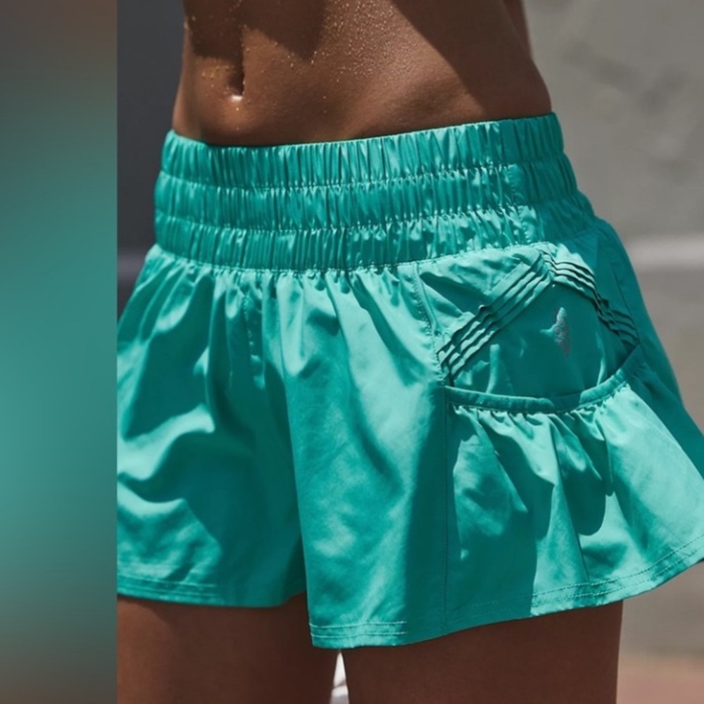 Free People Movement Get Your Flirt on Shorts in Seasky Blue 🆕